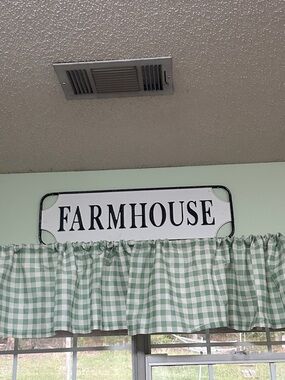 Farmhouse Wall Sign in White and Black by